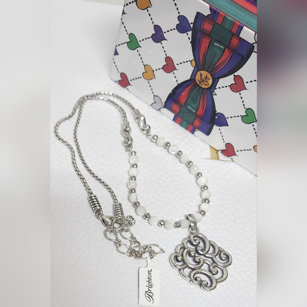 BRIGHTON Barbados Nuvola Shell Bead Necklace NWT